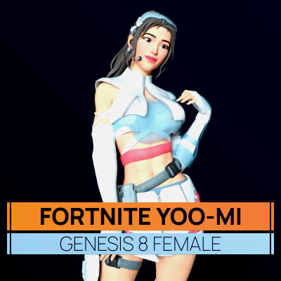 Fortnite Yoo-Mi for Genesis 8 Female