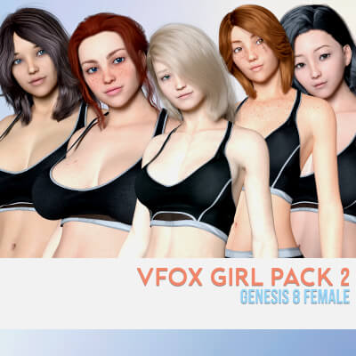 Girls Pack 2 for Genesis 8 Female