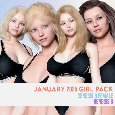 January 2025 Girls Pack Genesis 8 and 9