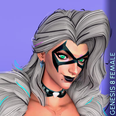 Marvel Rivals Black Cat for Genesis 8 Female