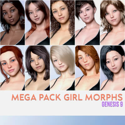 Mega Pack Girl Morphs for Genesis 9