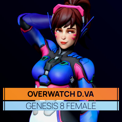 Overwatch D.VA for Genesis 8 Female