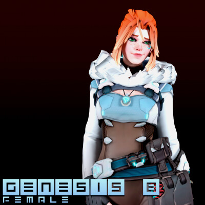 Overwatch Freja for Genesis 8 Female