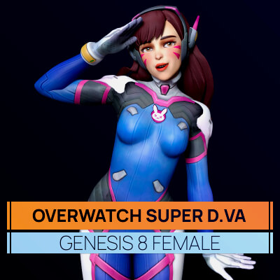 Overwatch Super D.VA for Genesis 8 Female