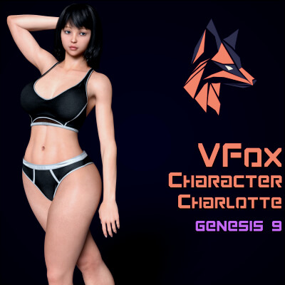 VFox Charlotte for Genesis 9 by VFoxGames