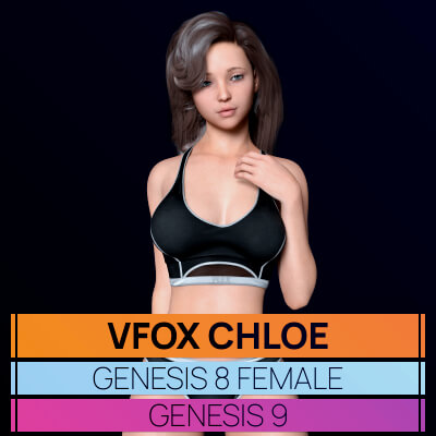 Vfox Chloe for Genesis 8 and 9 October Gift by VFoxGames