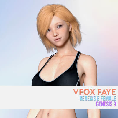 Vfox Faye for Genesis 8 and 9 Version 2.0 by VFoxGames