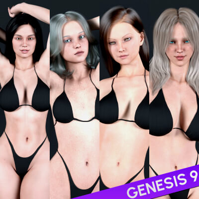 VFox Girl Pack 01 for Genesis 9
