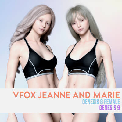 VFox Jeanne and Marie for Genesis 8 and 9