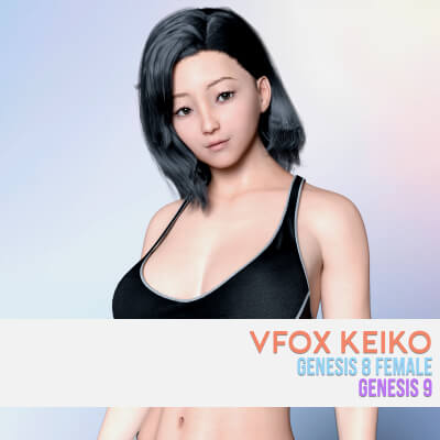Vfox Keiko for Genesis 8 and 9 by VFoxGames