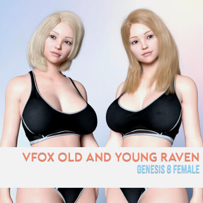Vfox Old and Young Raven for Genesis 8 Female by VFoxGames
