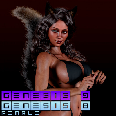 VFox Simone for Genesis 8 and 9 by VFoxGames