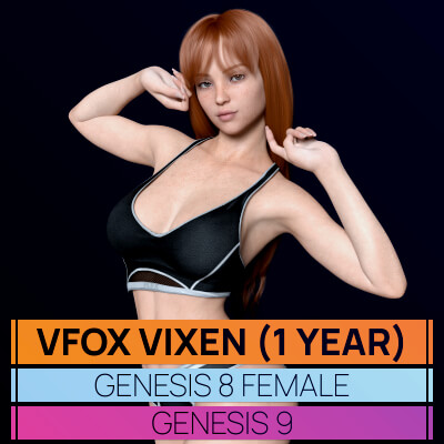 Vfox Vixen for Genesis 8 and 9 1 Year Gift by VFoxGames