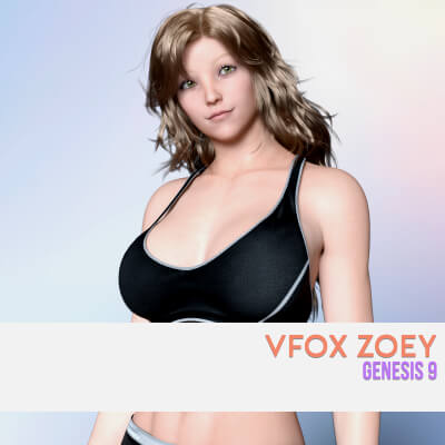 Vfox Zoey for Genesis 9 Version 2.0 by VFoxGames