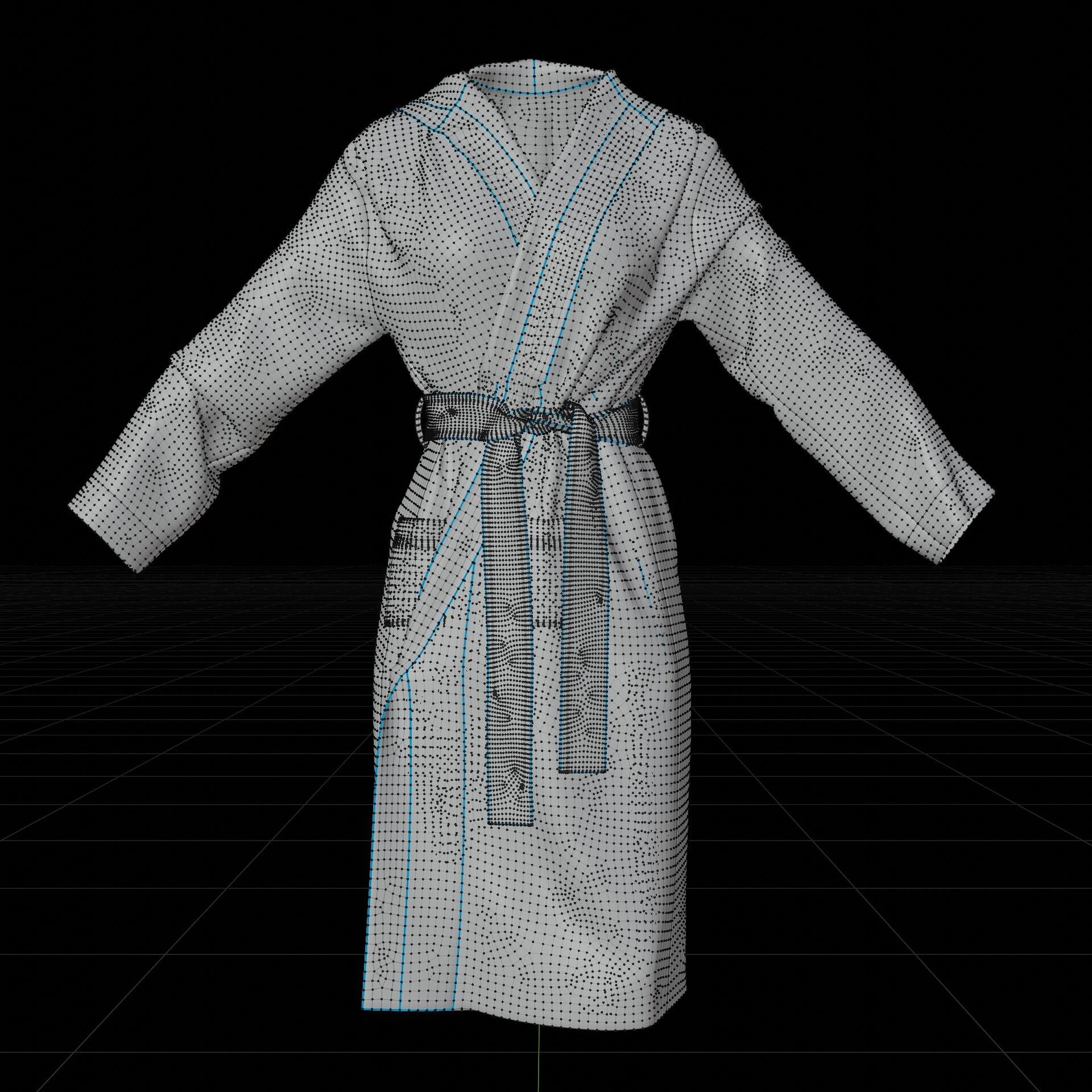 Bathrobe with Hood 3D Model by vicky180