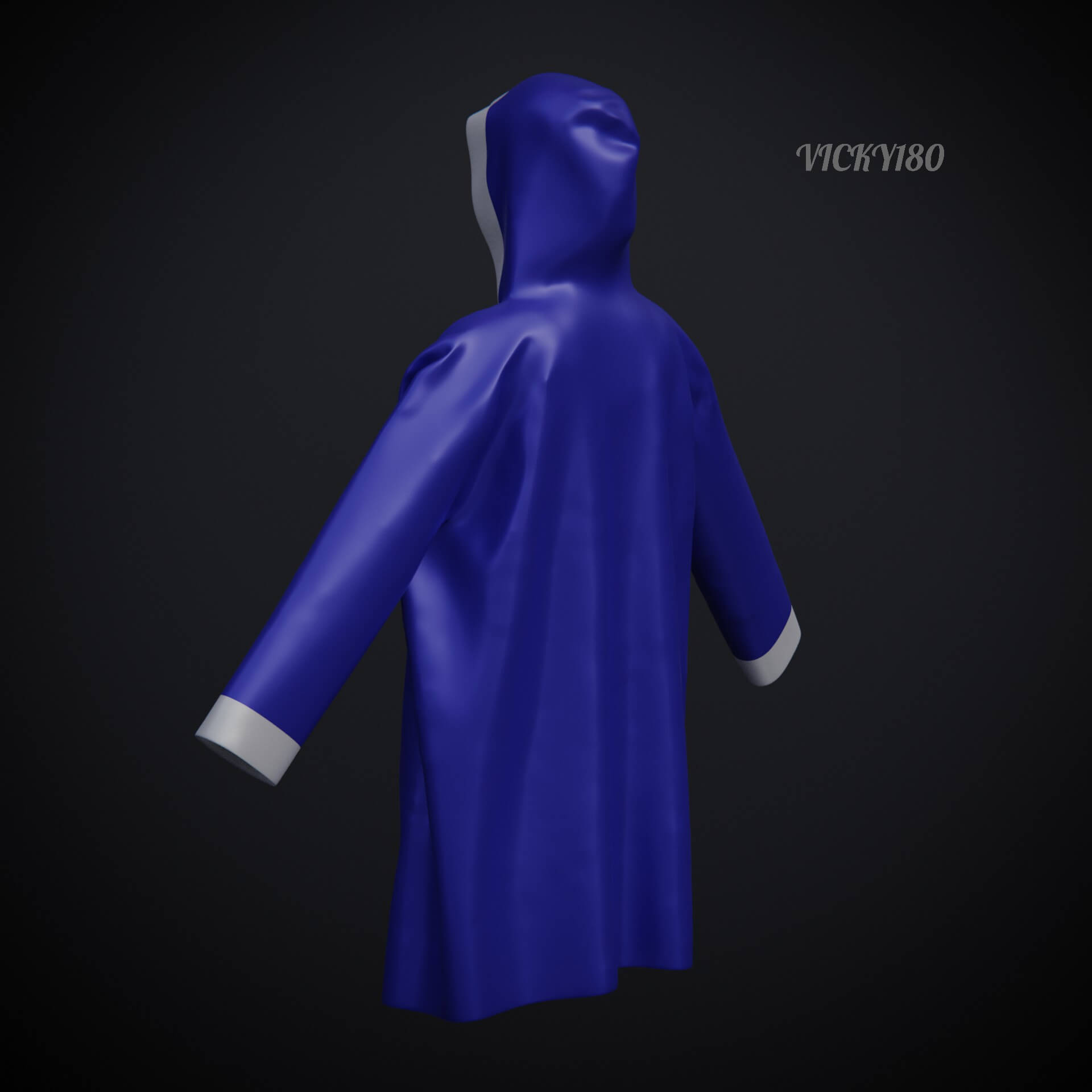 Female Boxer Outfit Shorts Set and Robe 3D Model by vicky180