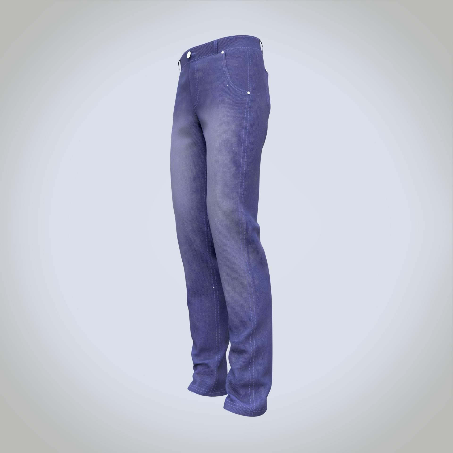 Mens Denim Jeans - 3D Model by vicky180