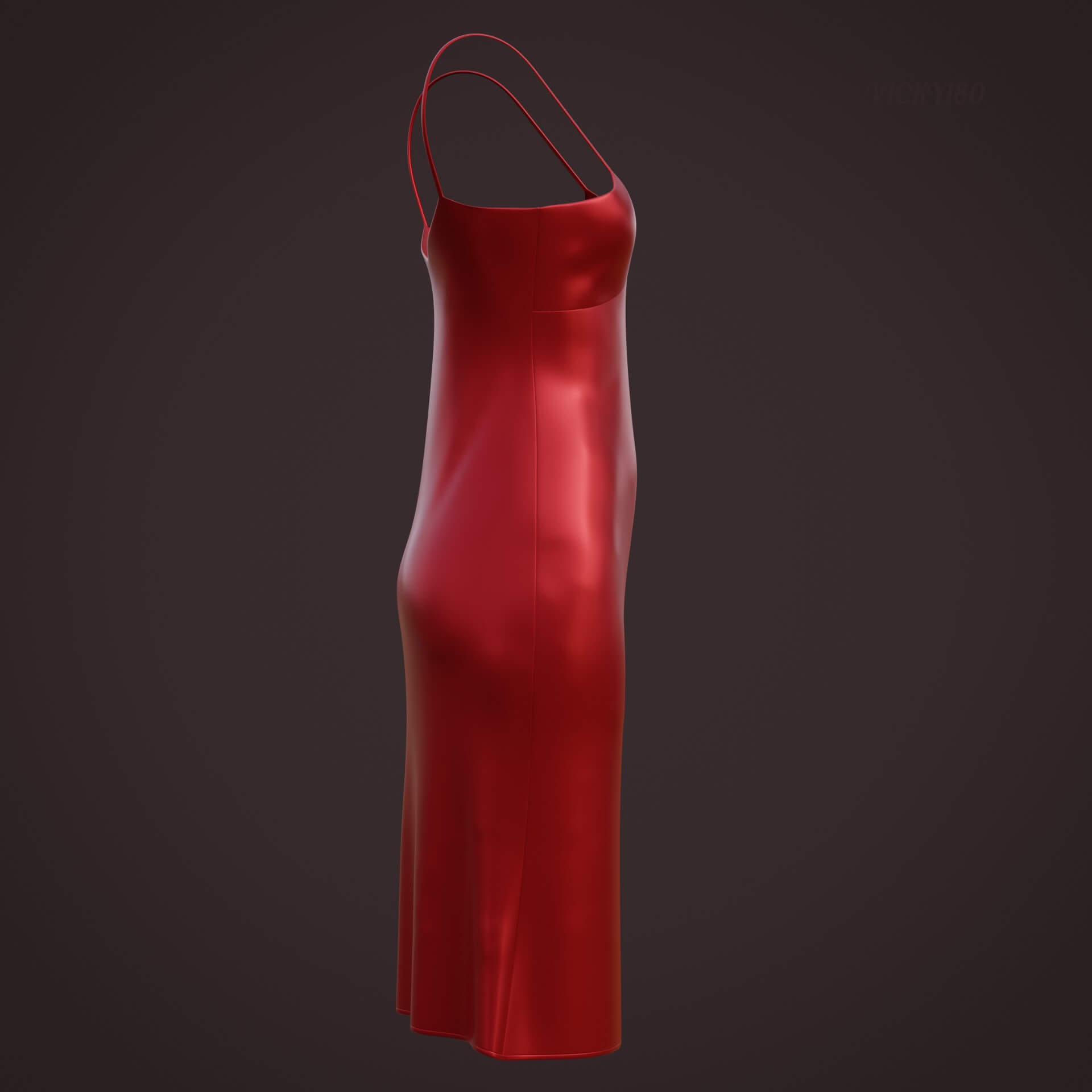 SilkySpell Mesh Perspective Ballet Camisole Dress - Red
