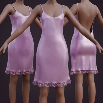 LONG PANEL SLIP DRESS VIPER ROOM main image 1