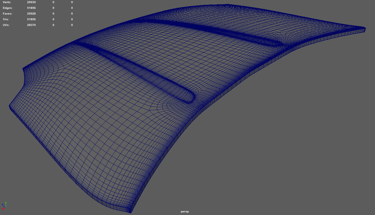 Car Bonnet 04 - 3D Model by ViperJr3D