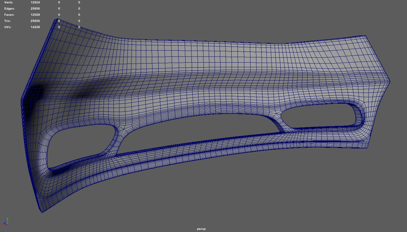 Front Bumper Custom 02 - 3D Model by ViperJr3D