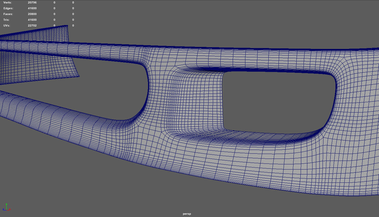 Front Bumper Ferrari F40 - 3D Model by ViperJr3D