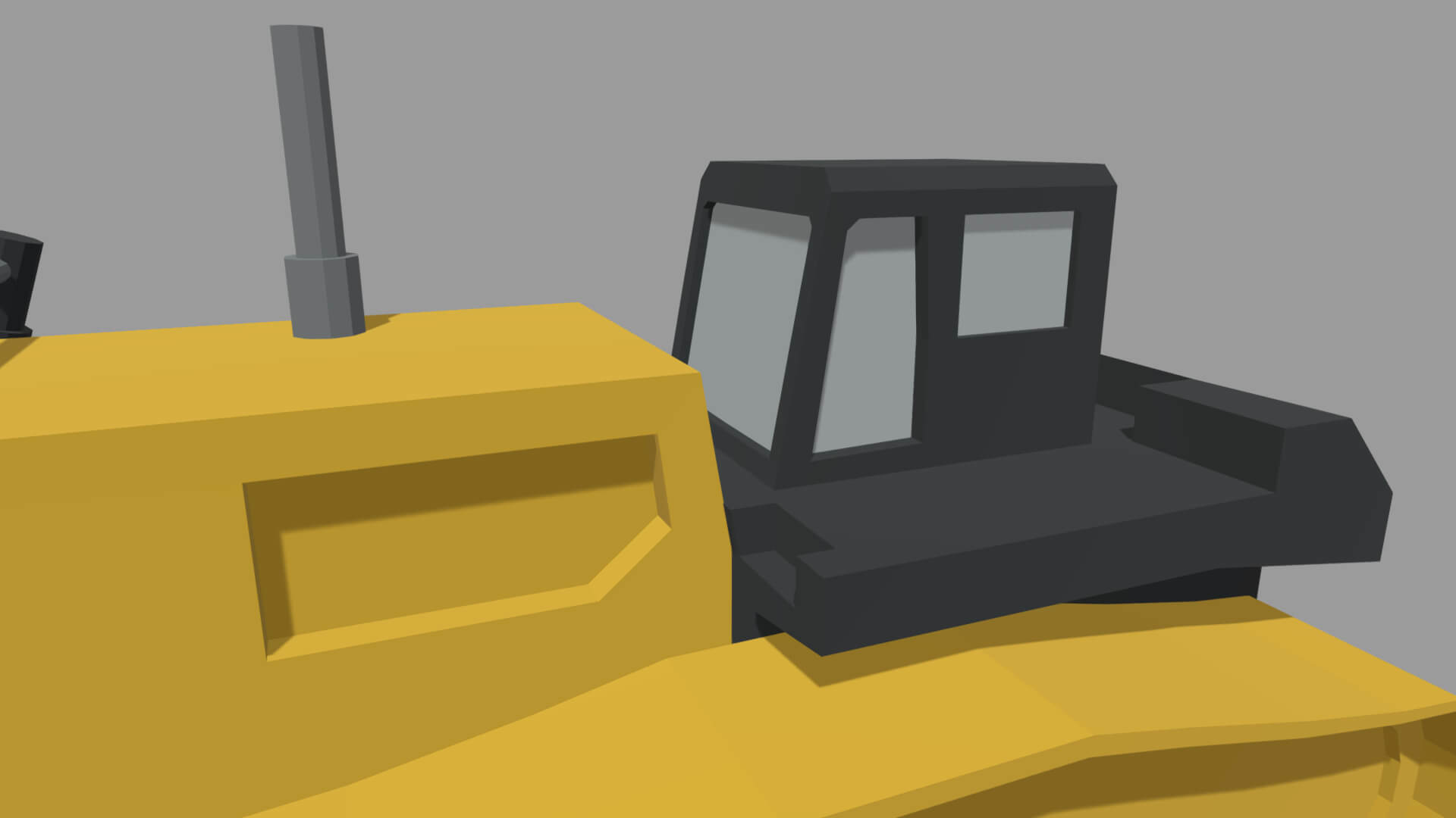 Low Poly Hydraulic Bulldozer 01 - 3D Model by ViperJr3D