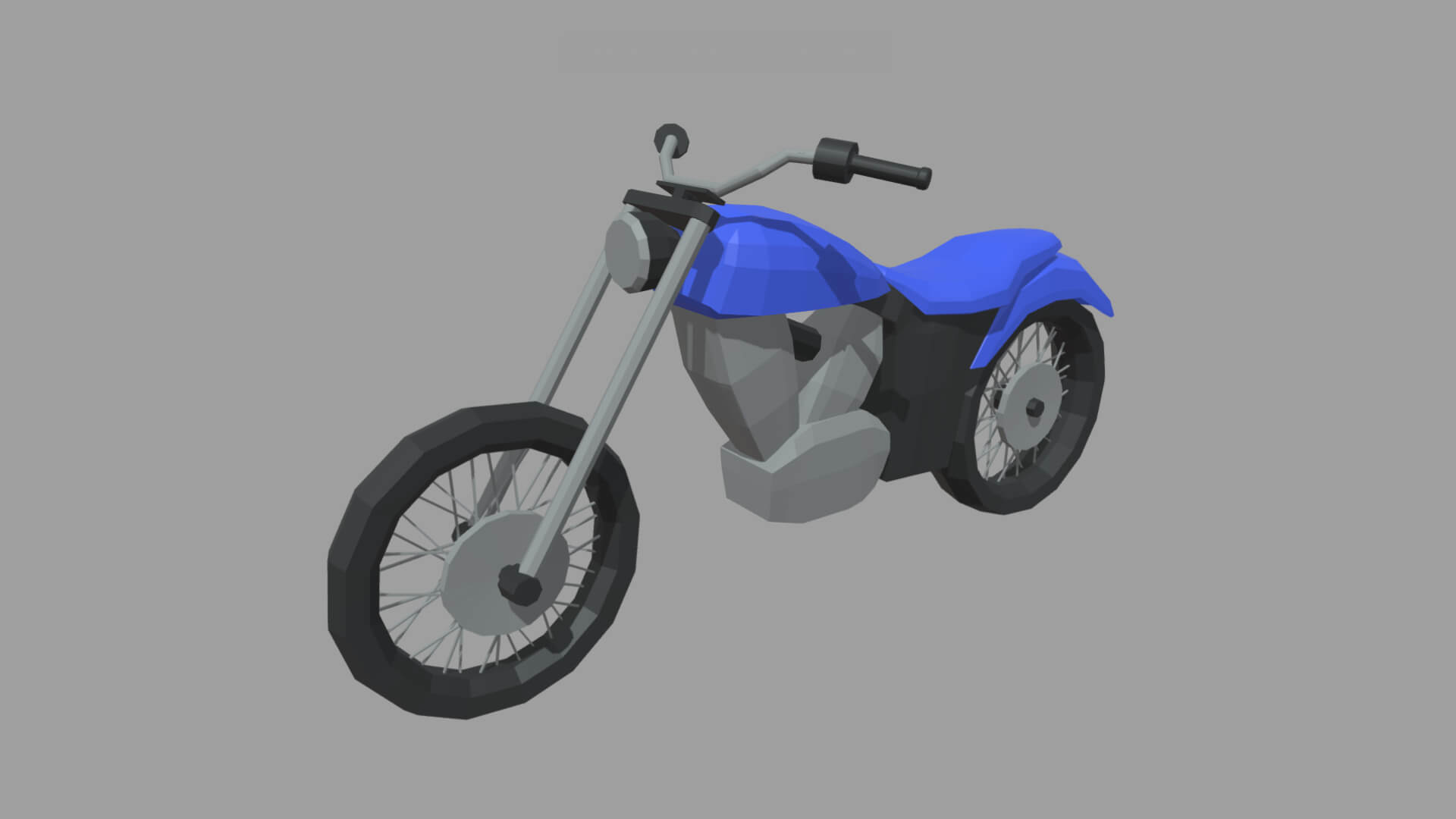 Low Poly Motorbike 03 - 3D Model by ViperJr3D