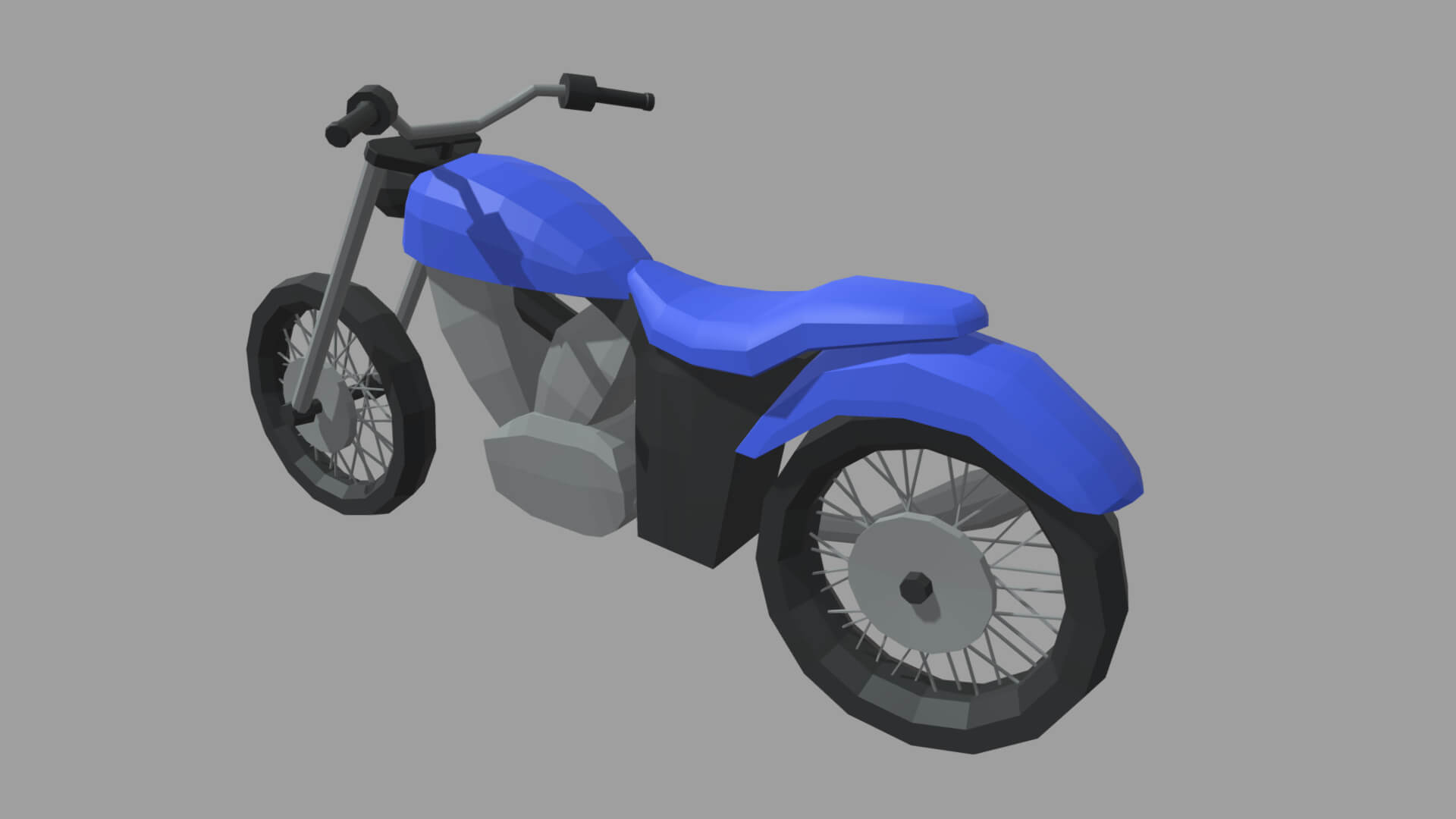Low Poly Motorbike 03 - 3D Model by ViperJr3D