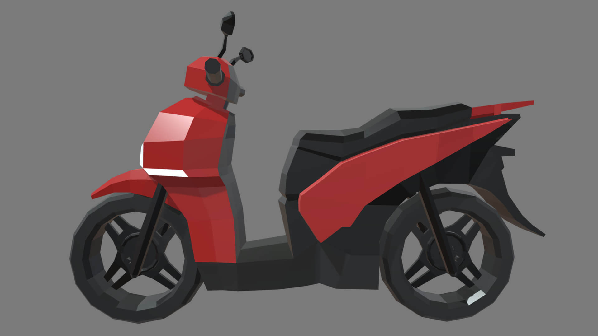 Low Poly Motorbike 04 - 3D Model by ViperJr3D