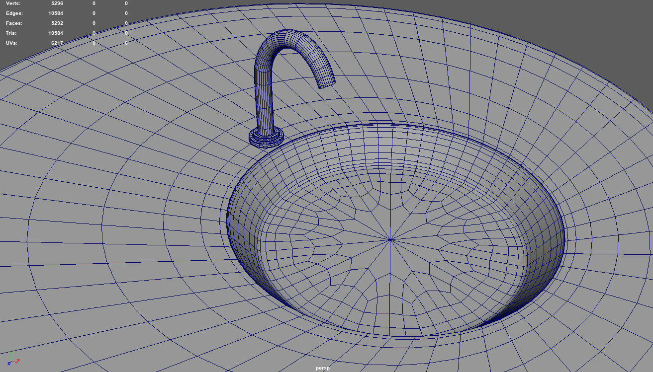 Modern Luxury Bathroom Sink - 3D Model by ViperJr3D