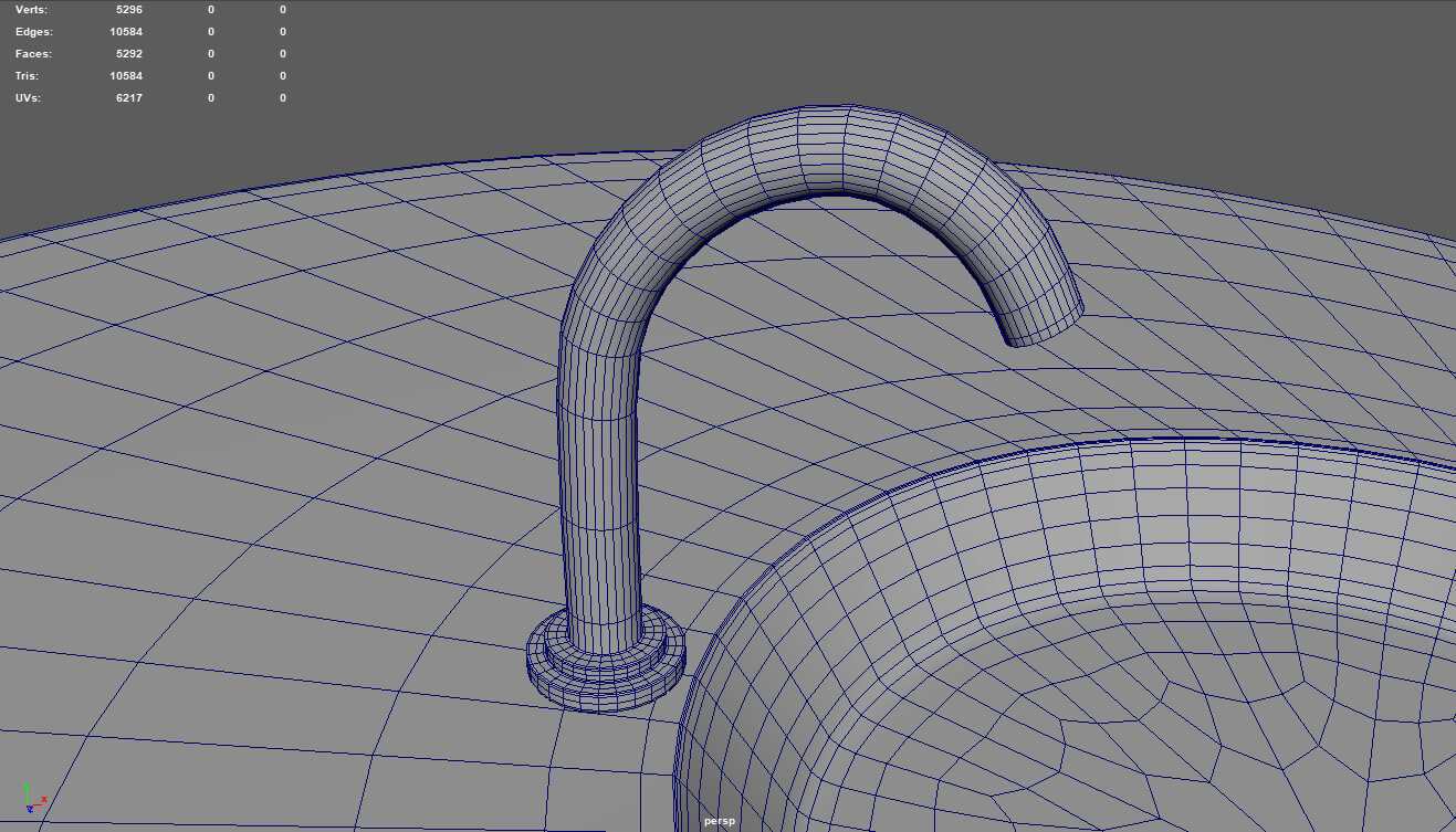 Modern Luxury Bathroom Sink - 3D Model by ViperJr3D