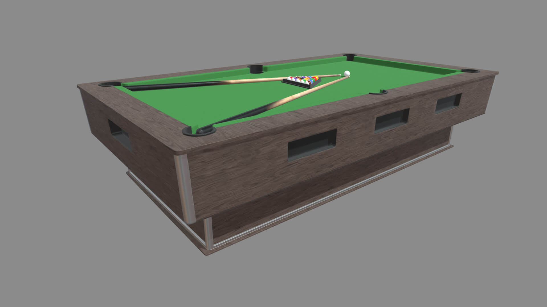 Vintage Pool Table - 3D Model by ViperJr3D