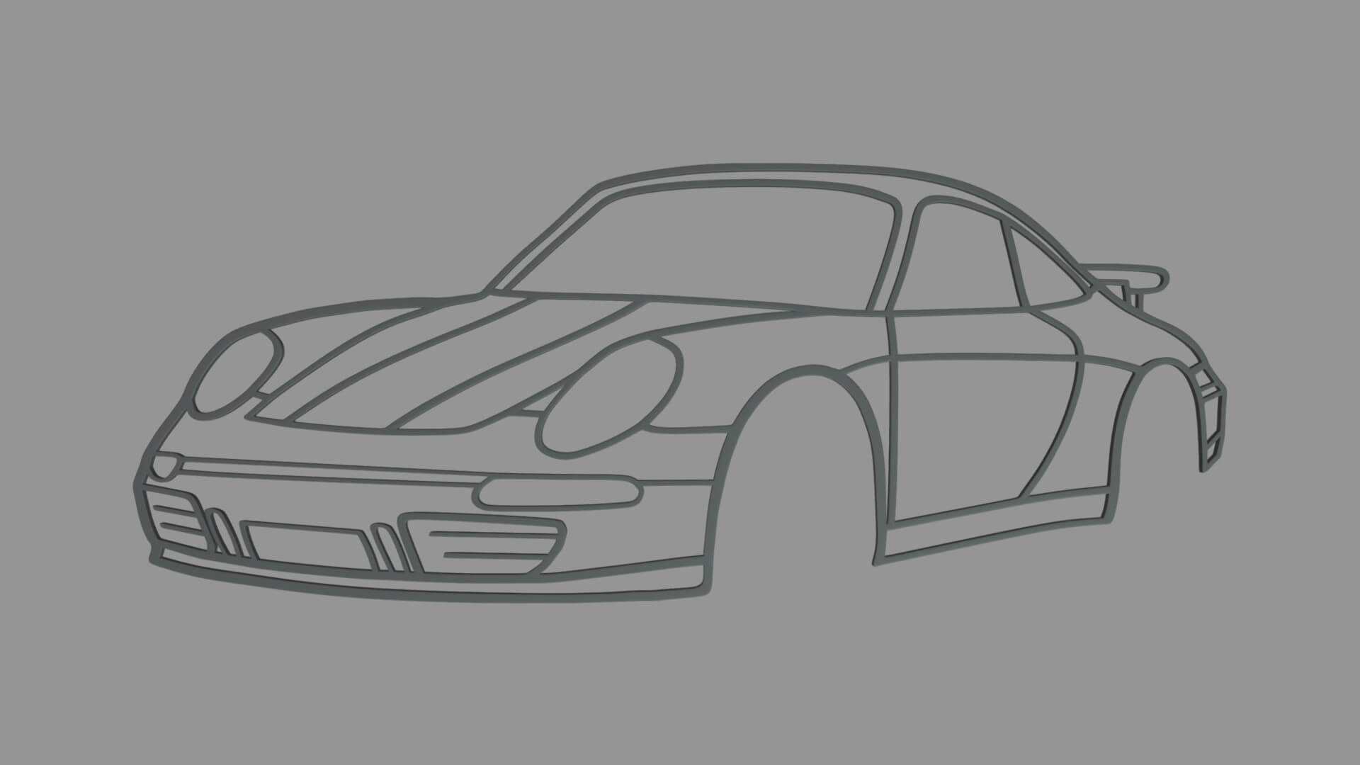 New 1/43 Spark Porsche 911 (996) GT3 RS 2001 Le Mans