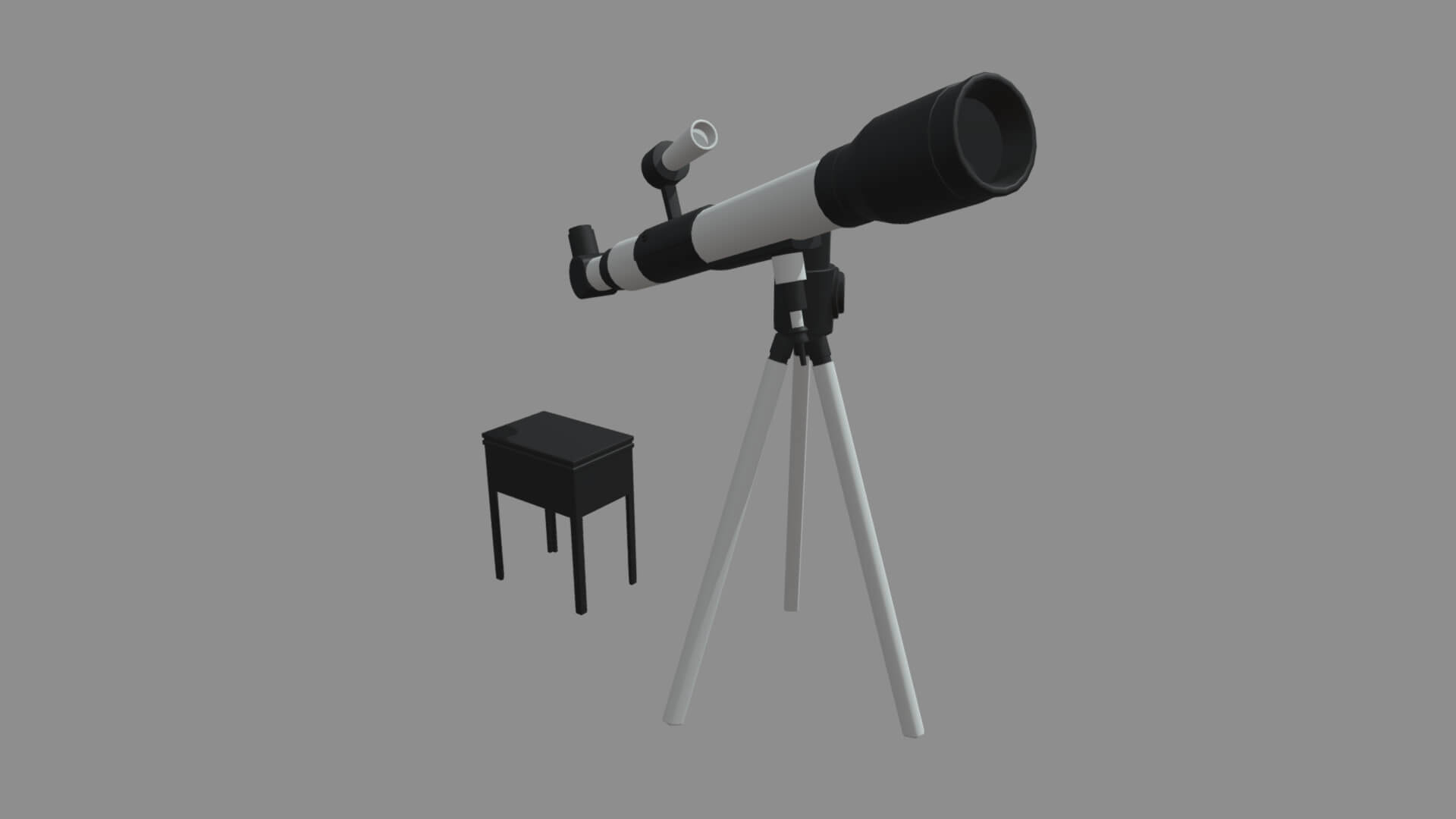 Telescope Kit Set Astronomy 3D Model by ViperJr3D