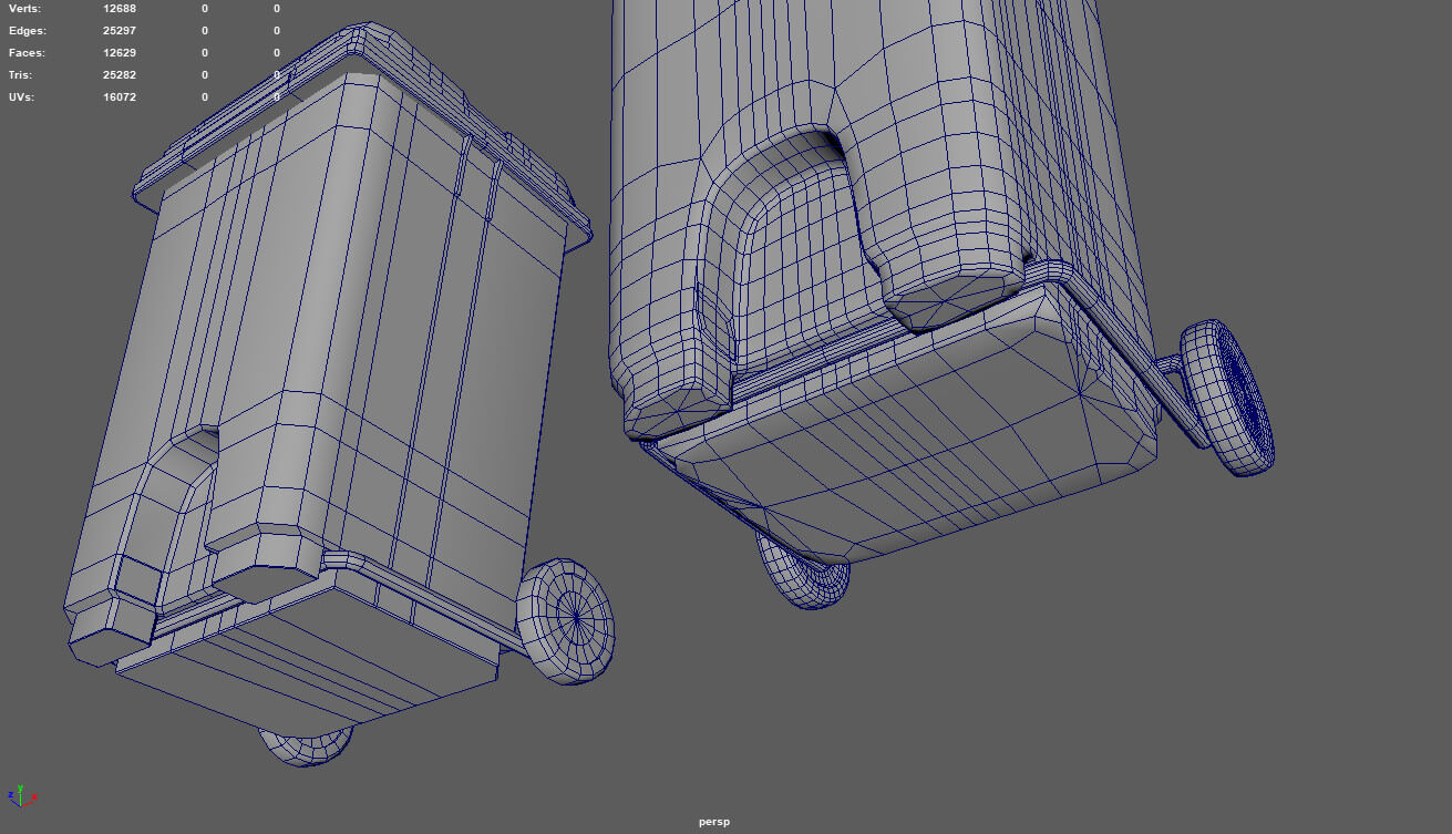 Trash Can Bin - 3D Model by ViperJr3D