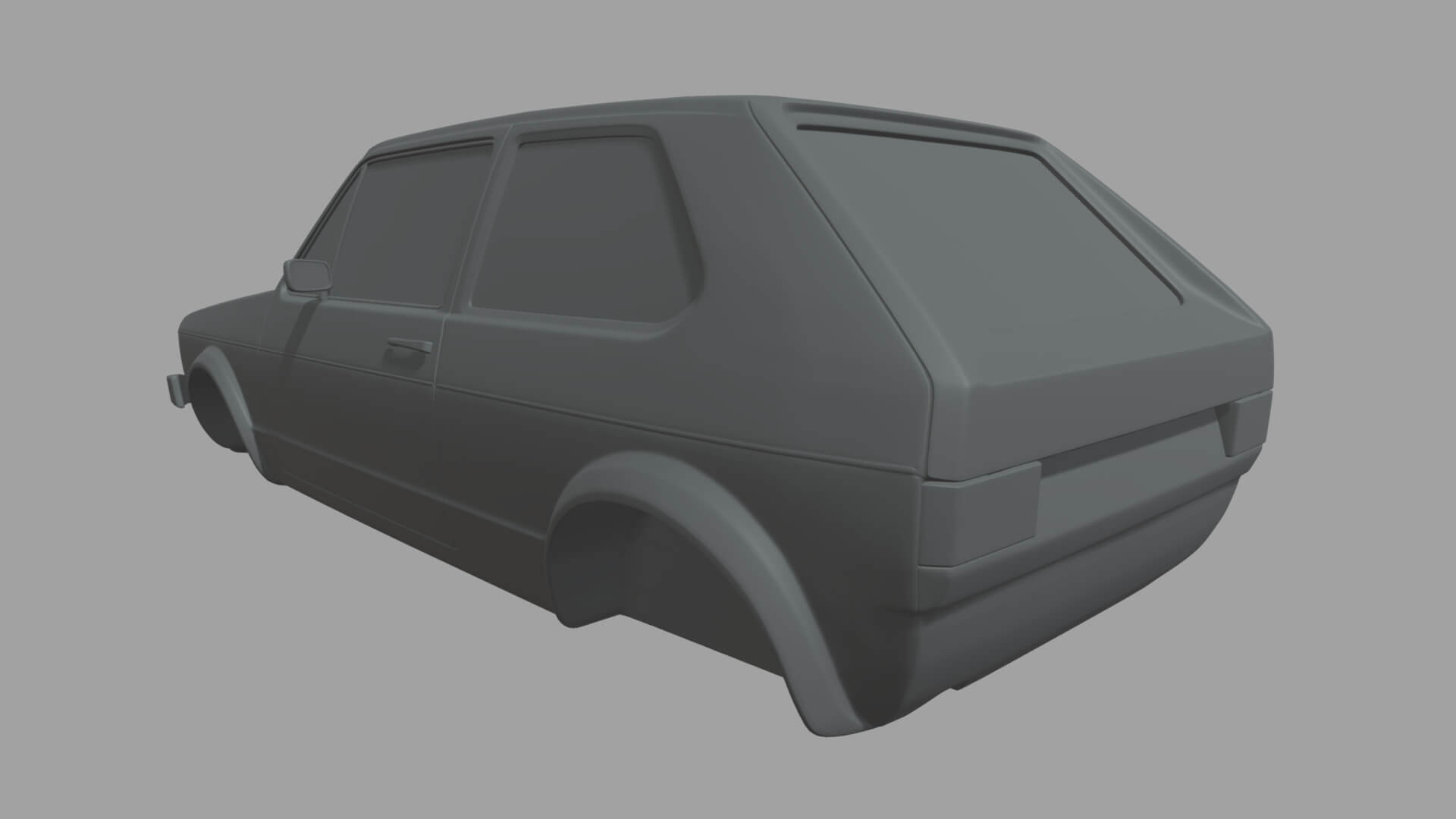 Volkswagen Golf MK1 Miniature - 3D Model by ViperJr3D