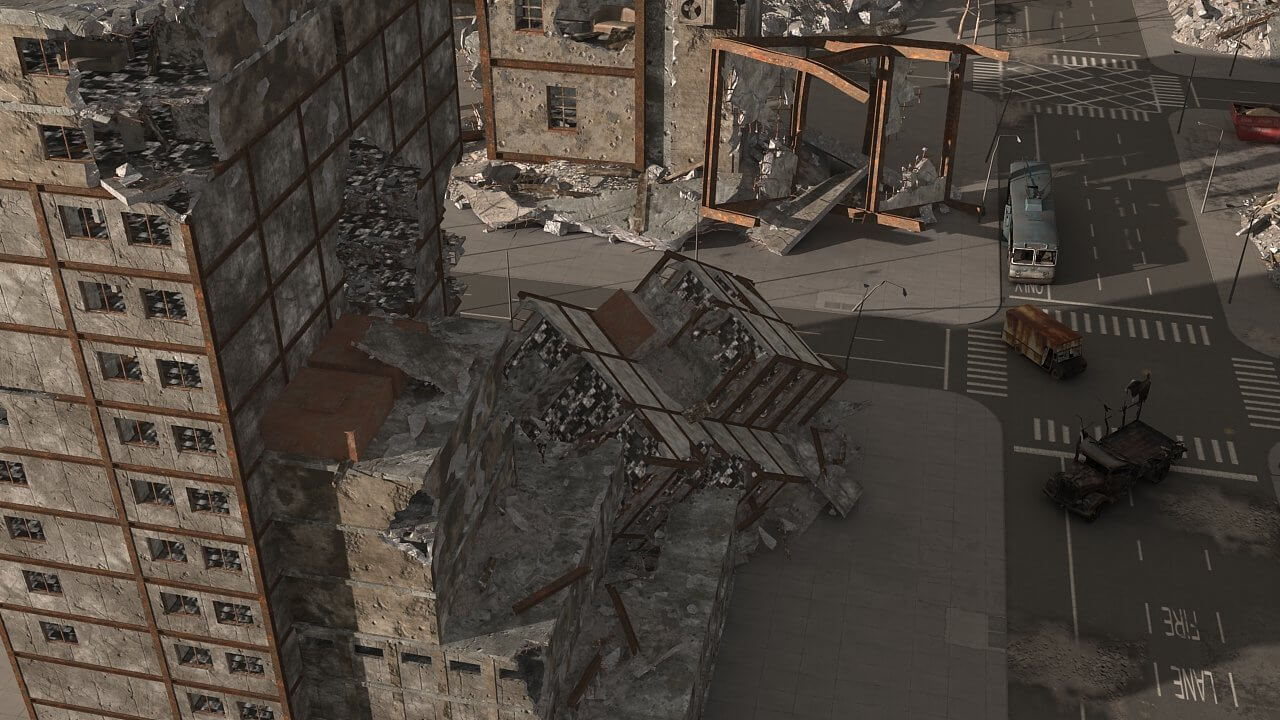 Damaged City 2 - 3D Model by vipkat Damaged City 2 - 3D Model by vipkat