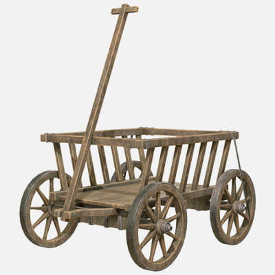 Old Wooden Cart 4