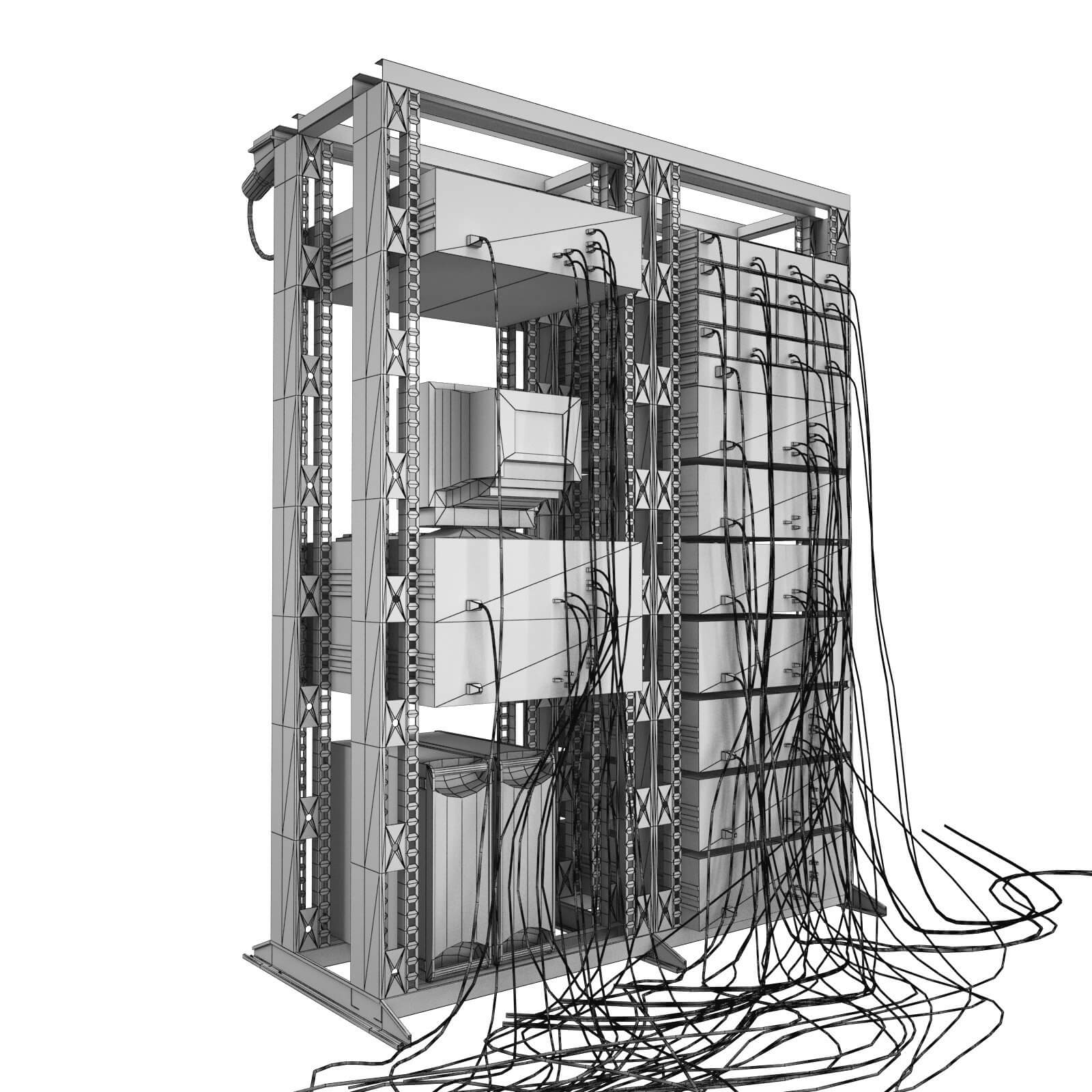 Data Server System Equipment 1 - 3D Model by virtual3d