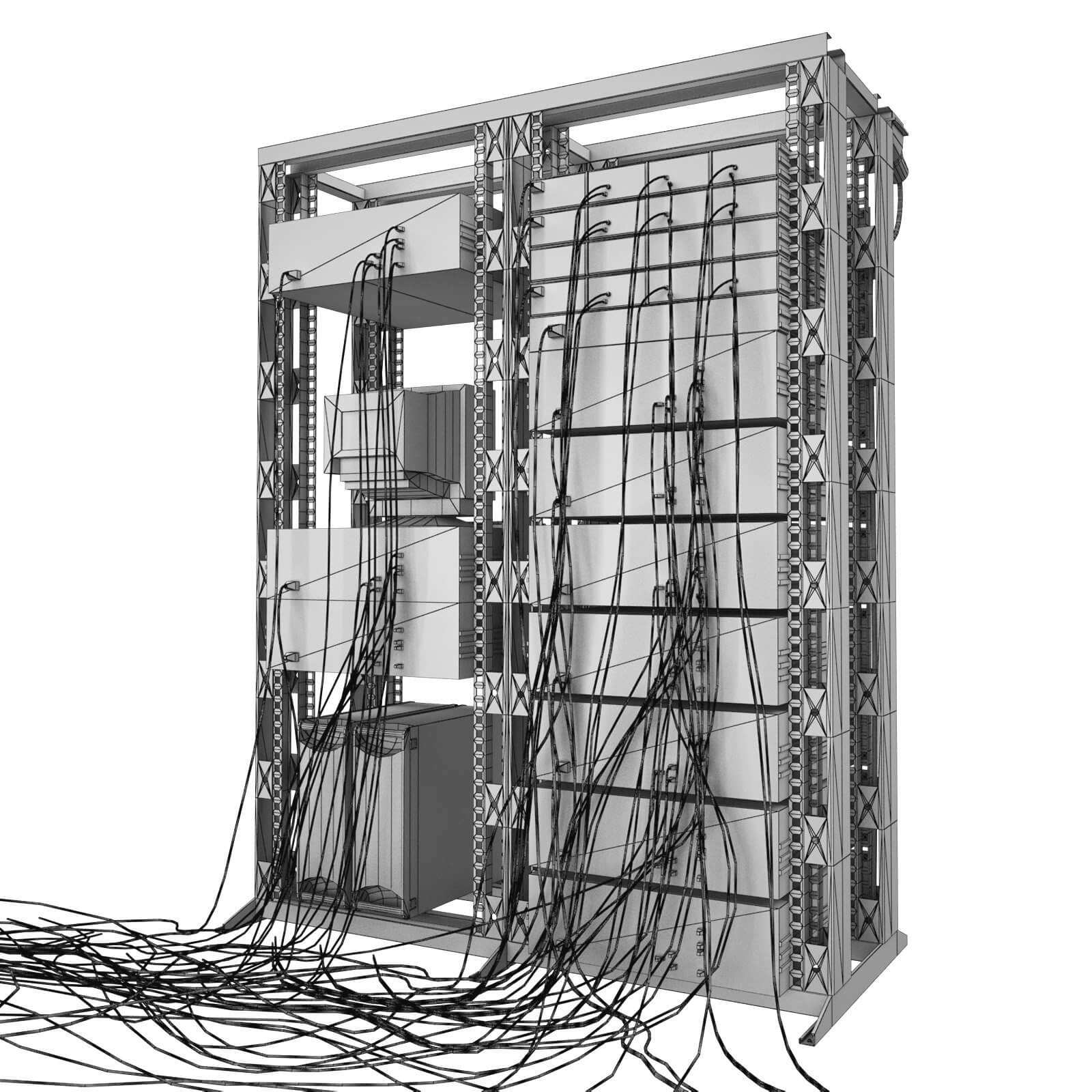 Data Server System Equipment 1 - 3D Model by virtual3d
