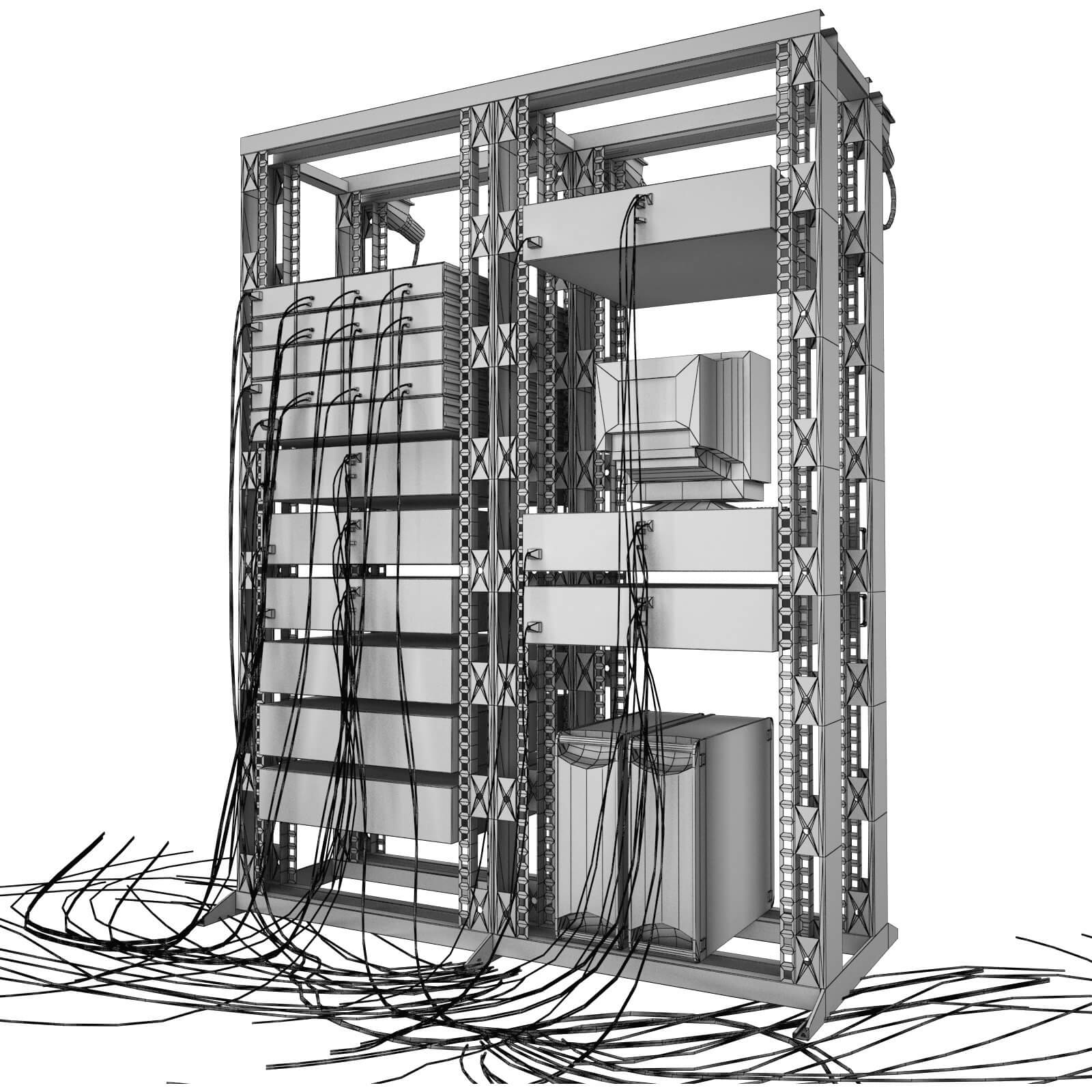 Data Server System Equipment 2 - 3D Model by virtual3d