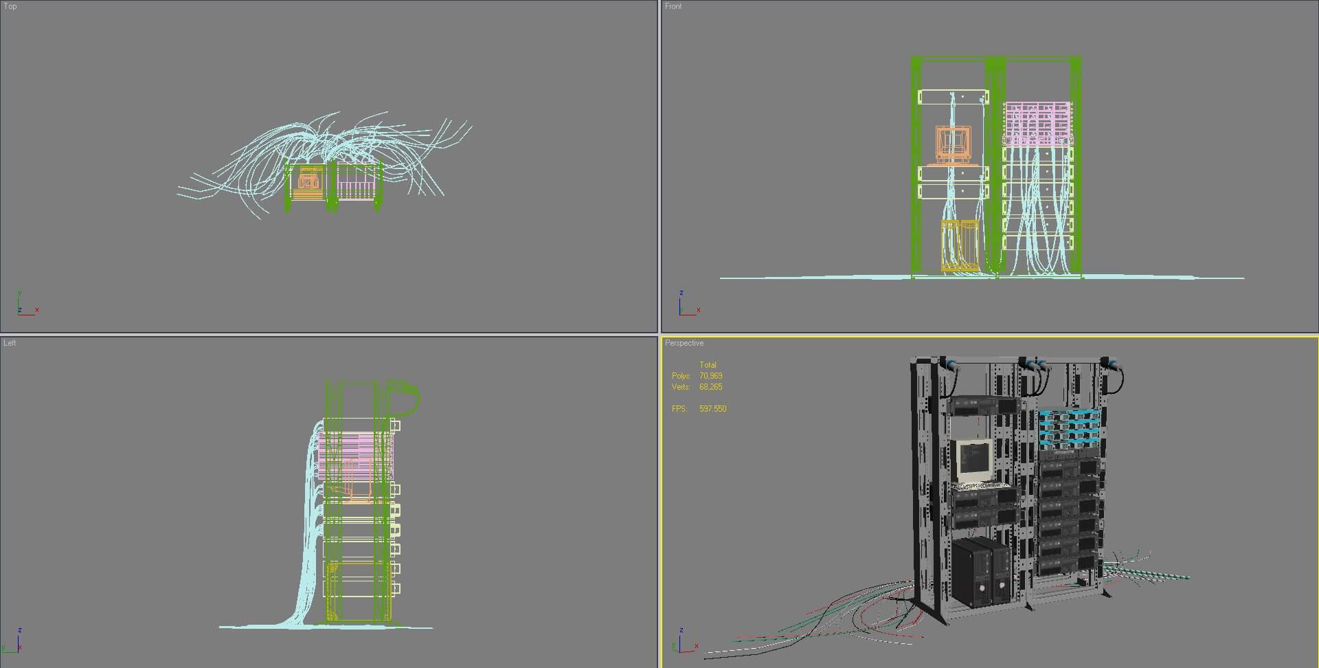 Data Server System Equipment 2 - 3D Model by virtual3d