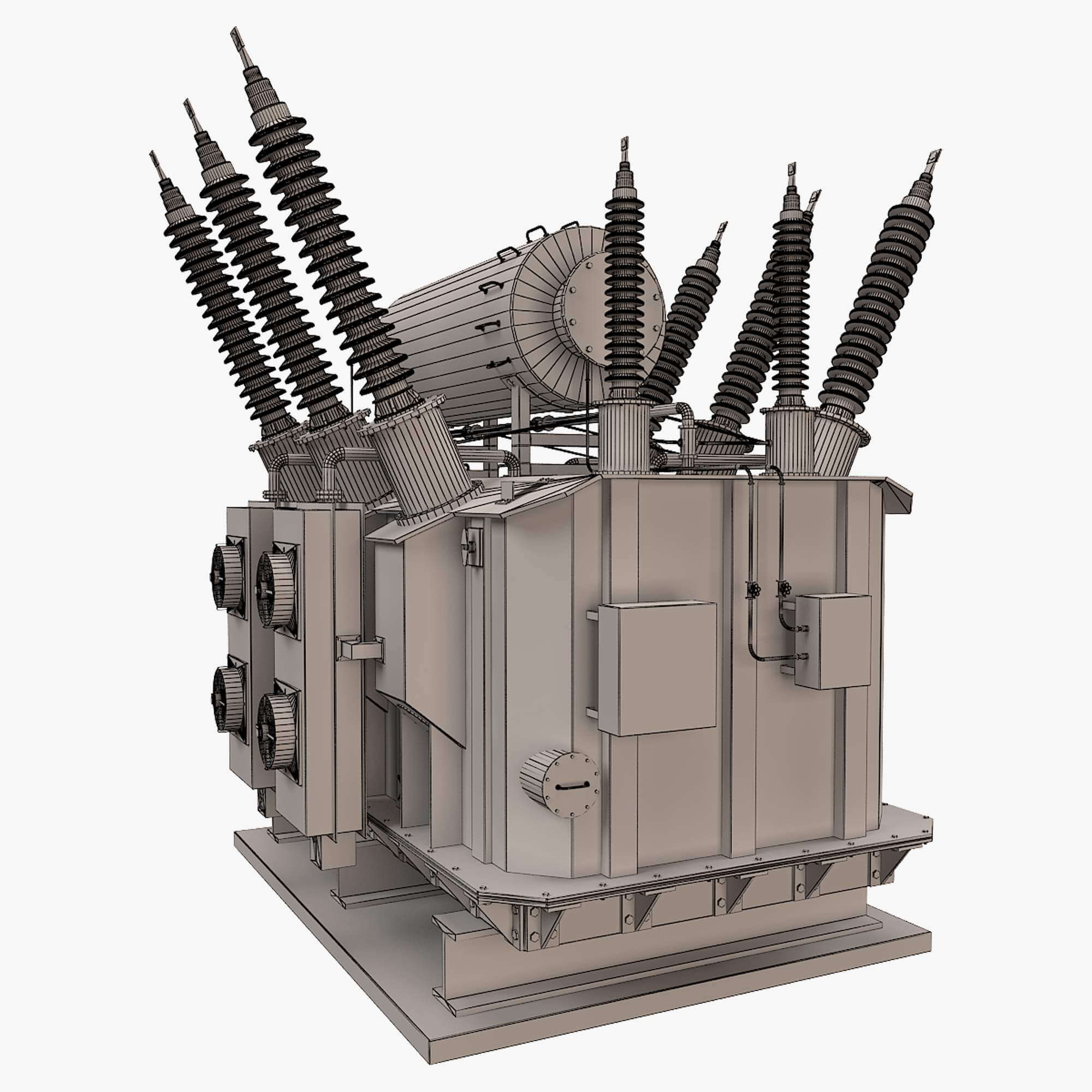 Electrical Transformer - 3D Model by virtual3d