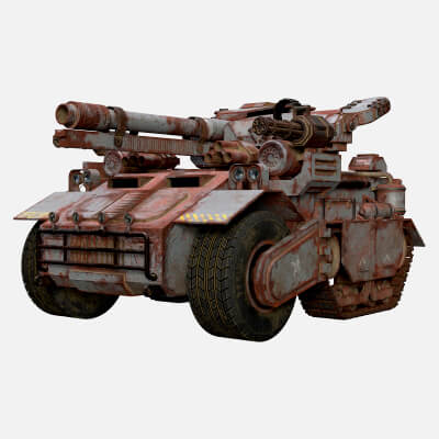 Half-track APC-2-Urban-Rusty