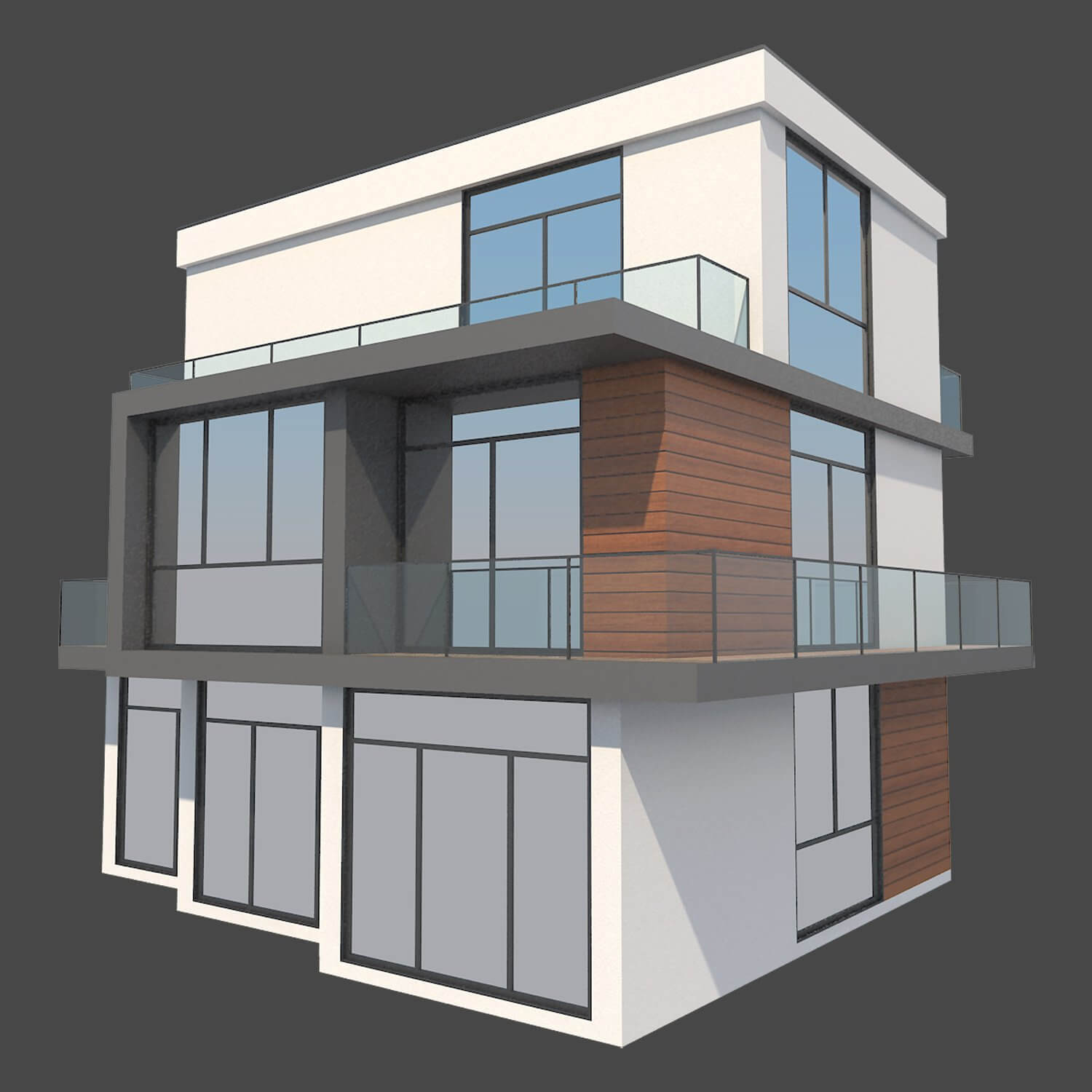 House 3 3D Model by virtual3d