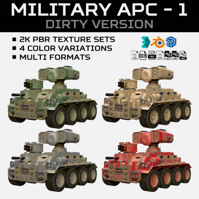 Military APC-1-Dirty-4 Colors