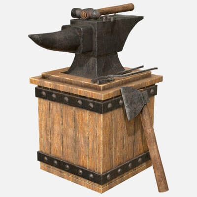 Old Metal Anvil 2