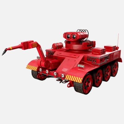 Robot Concept-3B-Red-Clean