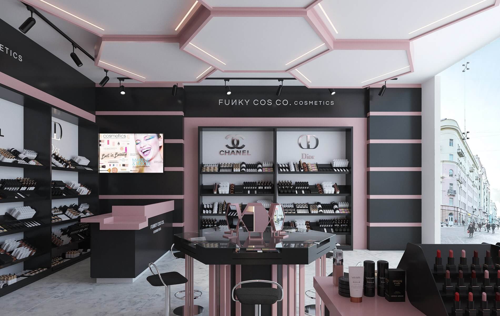 Cosmetics Store 3D Model by Visuarch